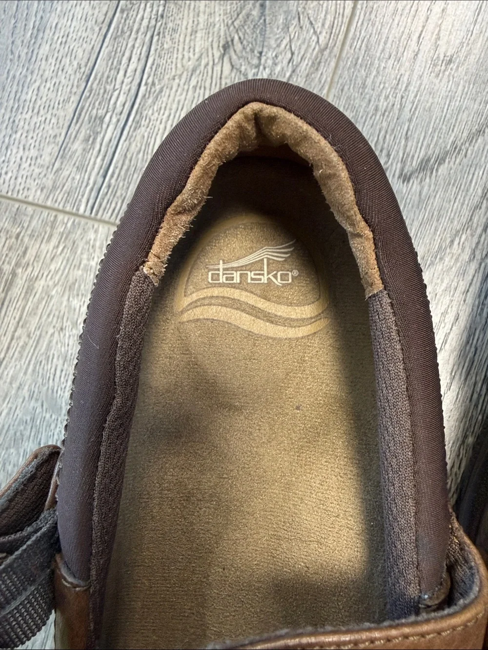 Dansko Brown Mary Jane Flats with Buckle Strap